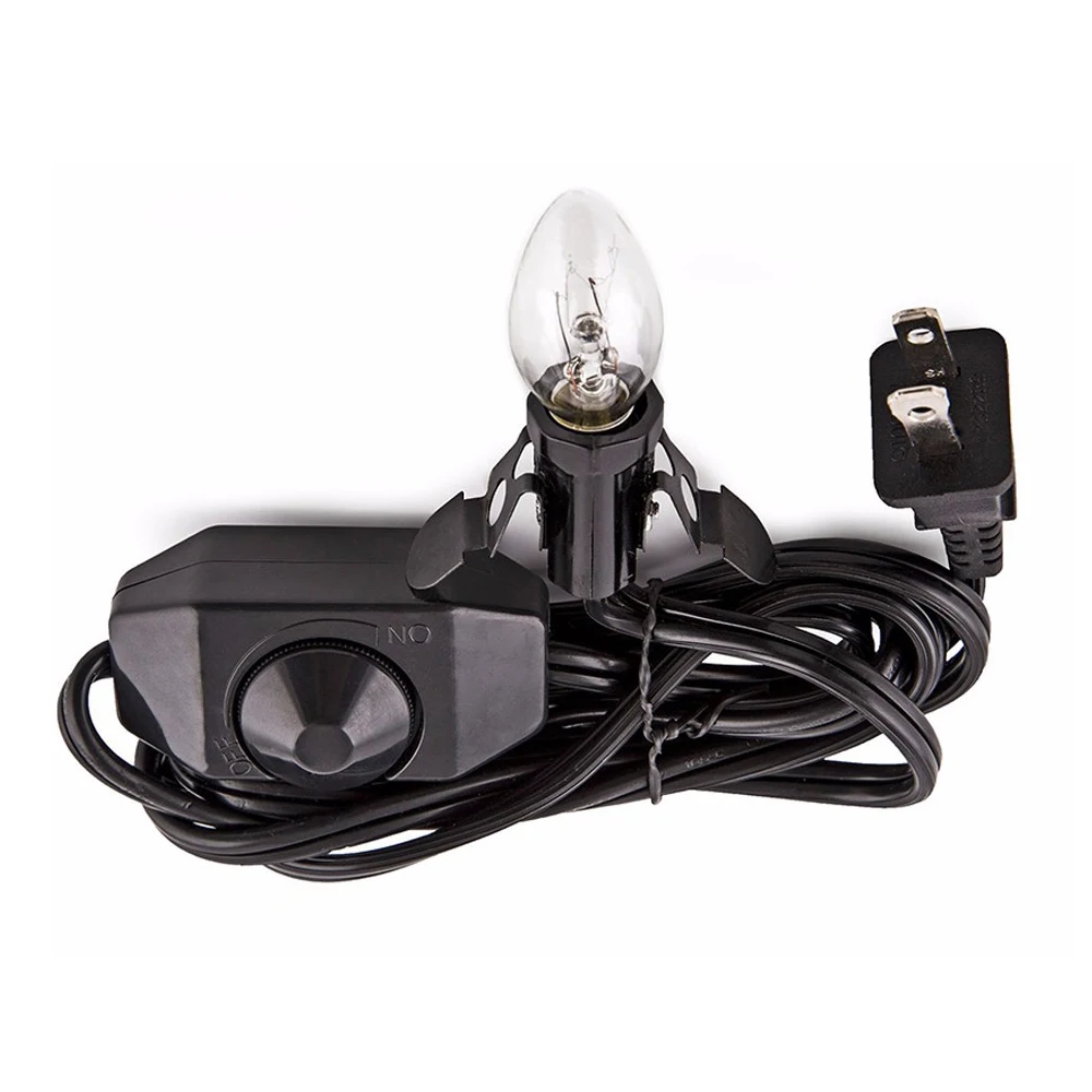Black Color 1.8m E14 Himalayan salt lamp dimmer power cord light line EU Plug Cable