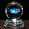 3D Laser Engraving Magic Ball LED Lamp Gifts 3D Deer Dandelion Planets Galaxy Luminescent Crystal Magic Ball