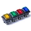 Waterproof 6 Pin 3 Positions Lighted Rocker Toggle Switch