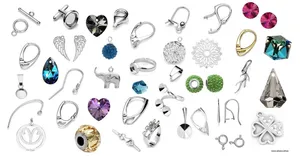 Sterling silver findings for jewelry making, silver components supplies 925 wholesale