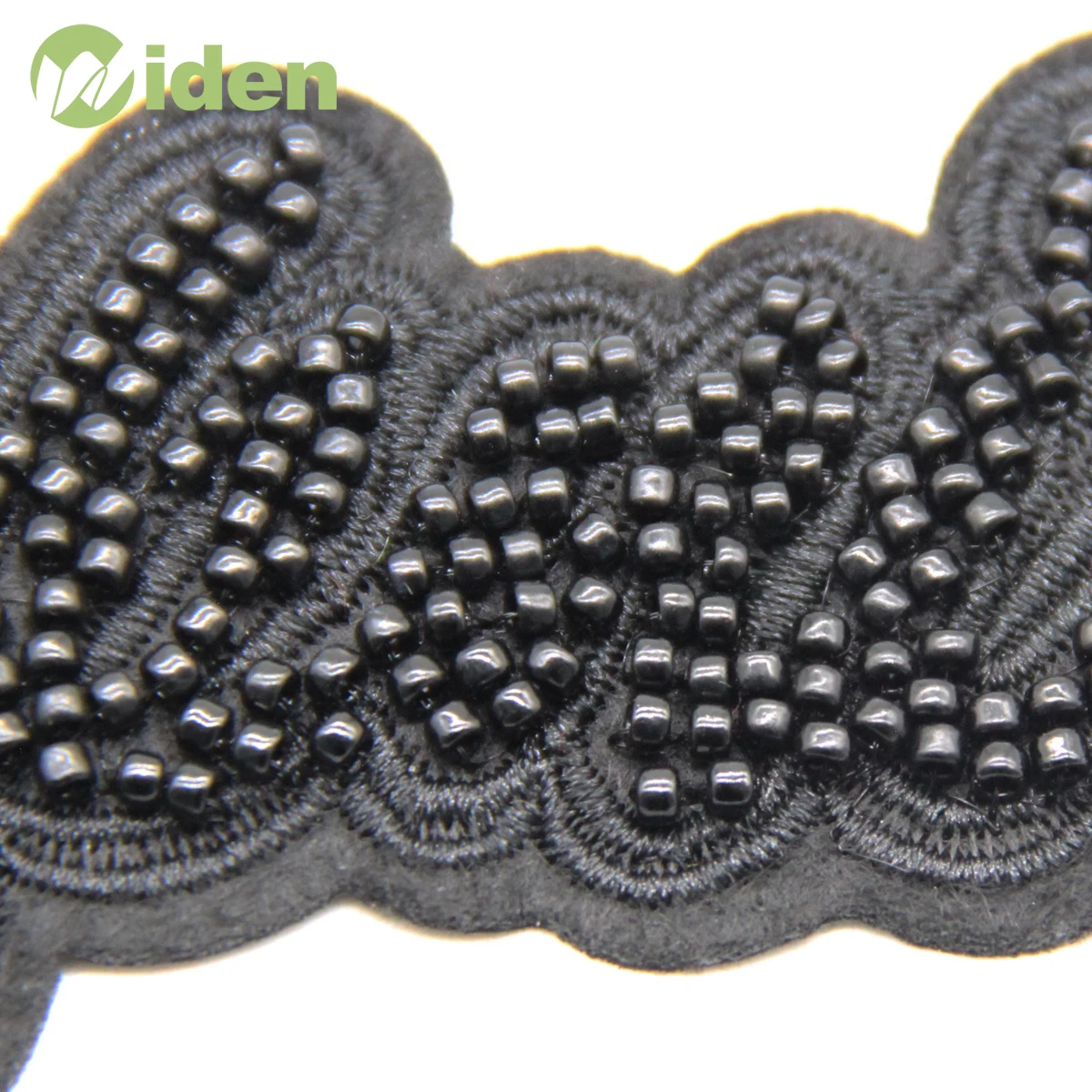 Customized Garment Accessories Letters Beaded Applique Patches