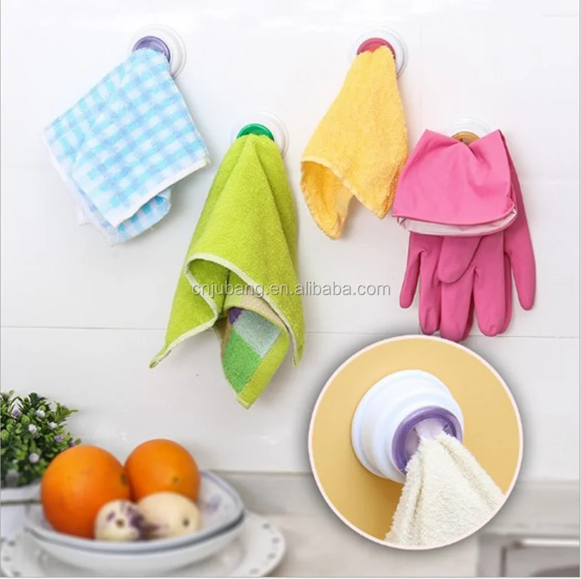 Kitchen Plastic Dish Towel Rack Kitchen Wash Cloth Clip Holder