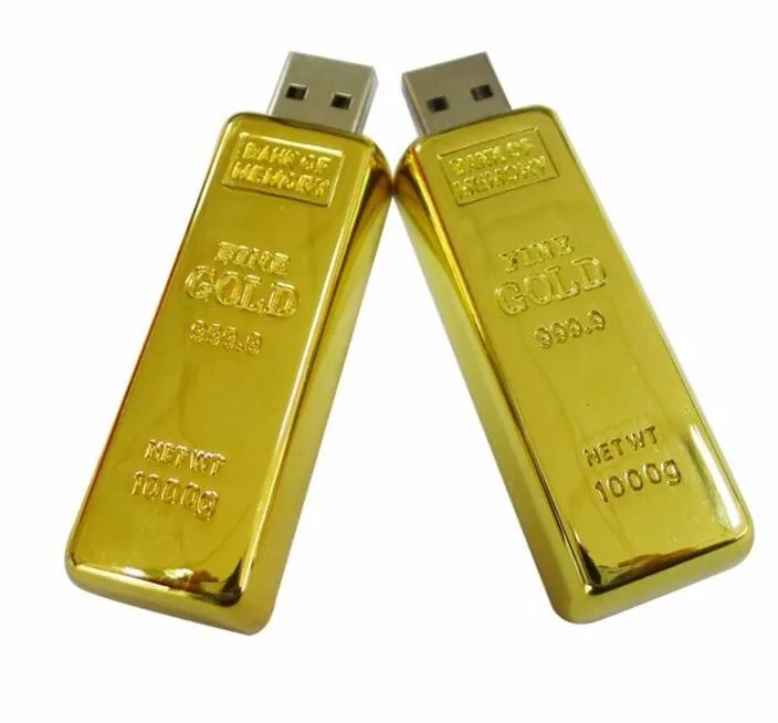 Free sample gold bar usb flash drive customized logo - ANKUX.COM