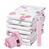 DIY Space Saver Reusable Vacuum Storage bags for Clothing Foam mattress Storage Vacuum Bag