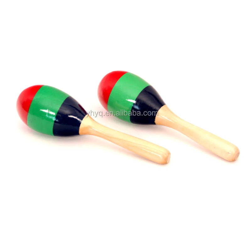 wooden maracas baby