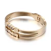 Bulk Price Trendy Gold Rhinestone Bear Bracelet Women Stainless Steel Bangle Bracelets