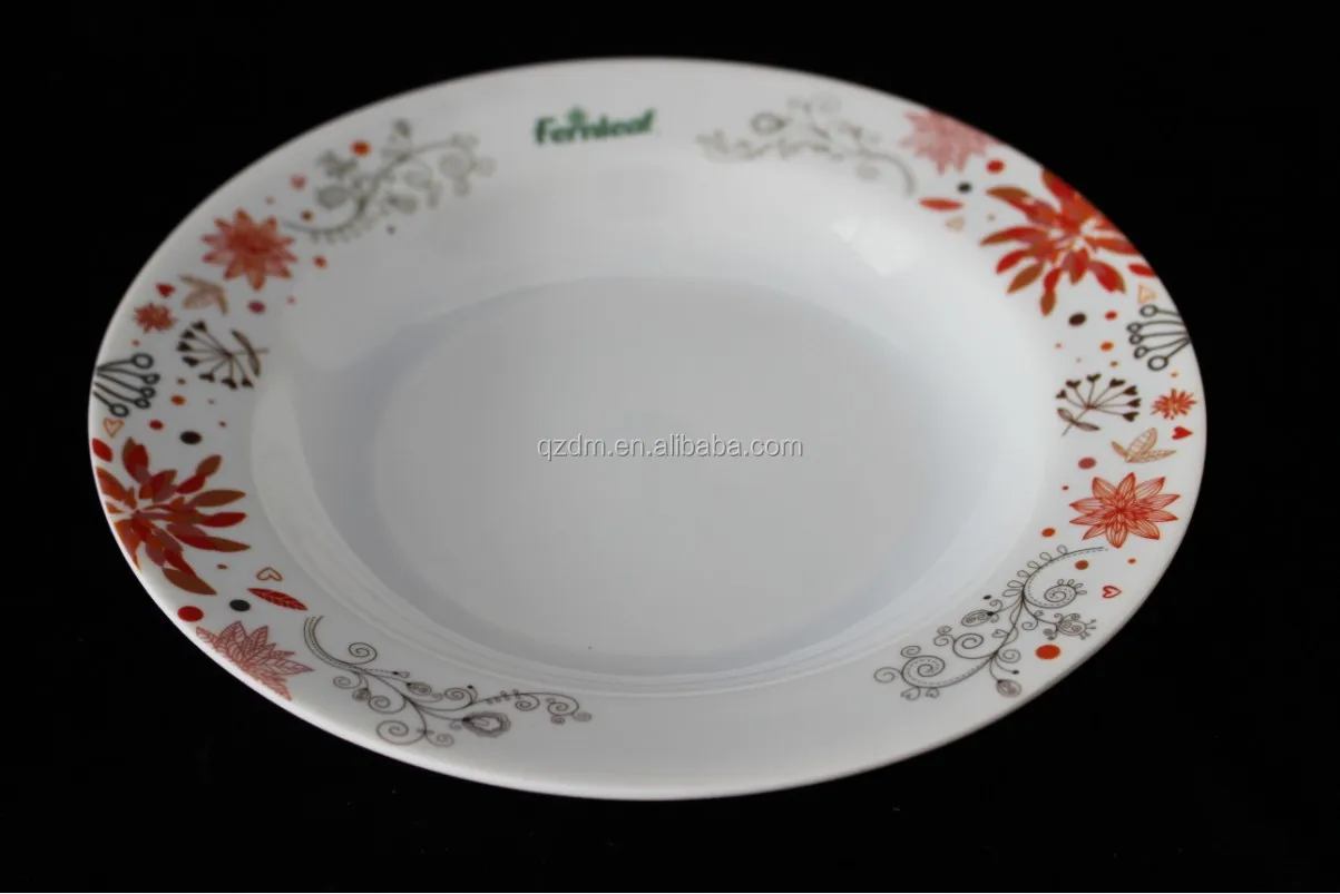 28x3.2CM Melamine Suop plate 11"inch melamine deep plate