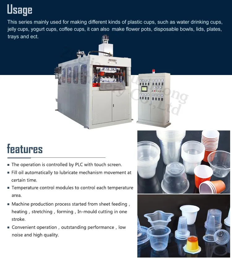 Fjl660sb Automatic Plastic Cup Making Machine Price,Disposal Plastic