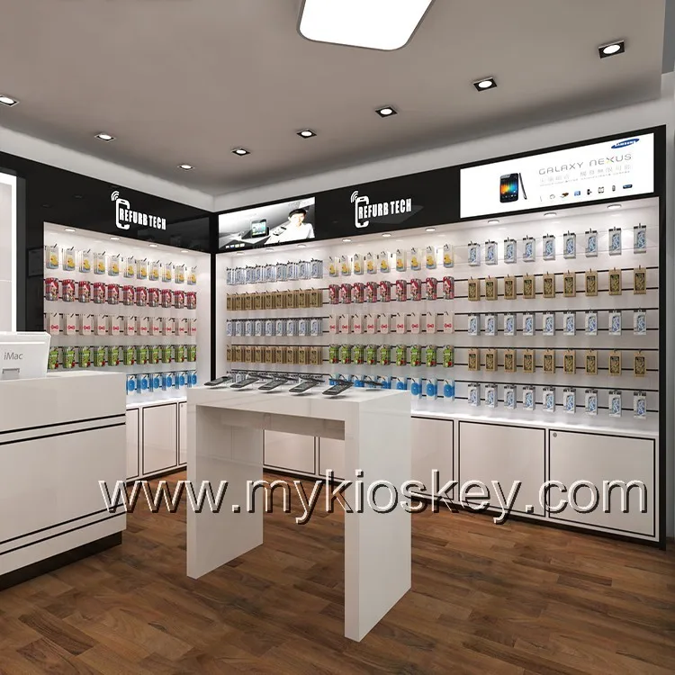 Modern 3d Cell Phone Accessory Store Design,Cell Phone Retail Store