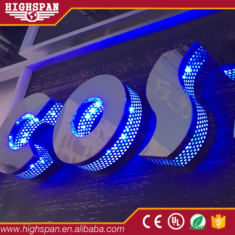 Highspan Custom Decorative Led Channel Letters Lighting Box Custom Decorative Led Channel Letters