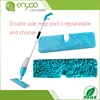 1-2 360 degree Dual-action household cleaning product, wet and dry double side floor microfiber foldable spray cleaning mop