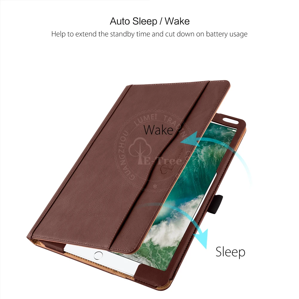 2017 Leather Stand Folio Case Cover For Apple Ipad Pro 10.5 Inch With