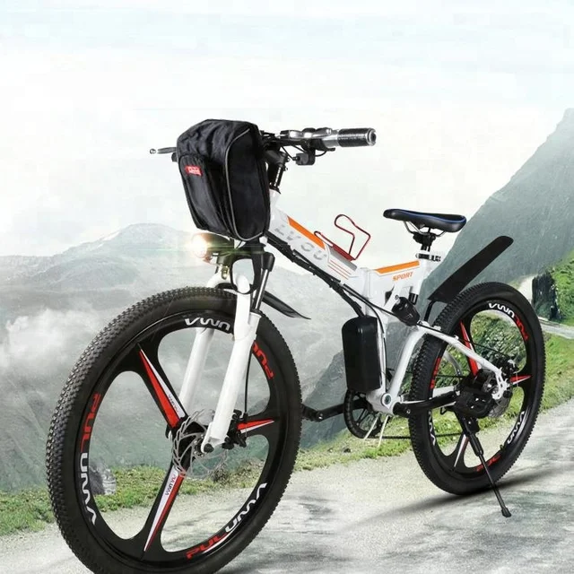 ancheer folding electric mountain bike with 26 inch wheel