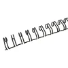 6.4 MM 34 Loops White Black Multiple Sizes Pitch 3 1 Double Loop Spiral Binding Wire