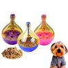 6*6*9cm New Interactive IQ Training Tumbler Shape Dispensing Pets Feeding Ball Slow Feeder Toys for Dogs Cats with Bell Inside