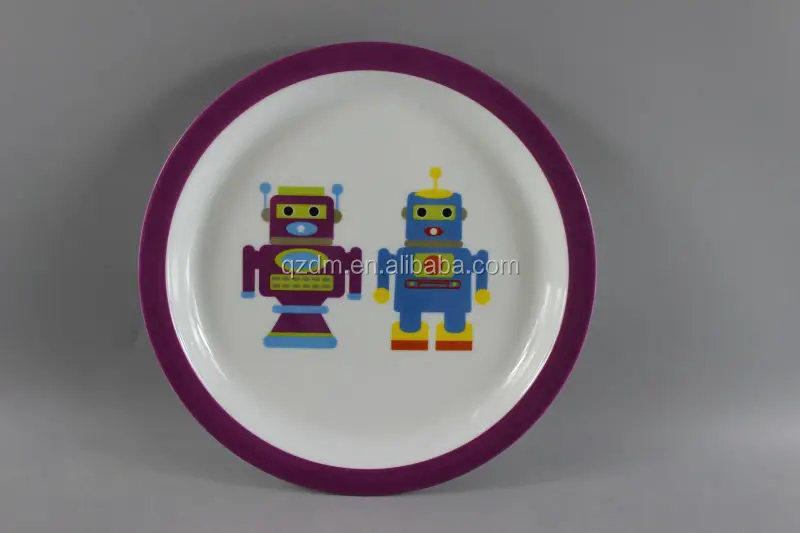 100% Melamine Dinner Plate For Baby