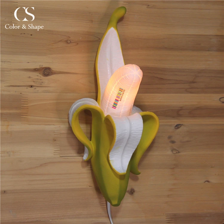 New Arrival Banana Wall Lamp Custom Fruit Shape Led Wall Mounted Lamp