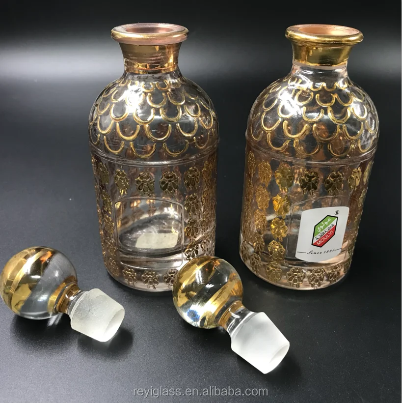 150ml Handmade Perfume Glass Display Attar Bottle For Oud Oil Shop