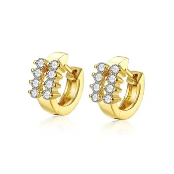 New 2017 Latest Saudi Gold Earring Designs For Women Hoop
