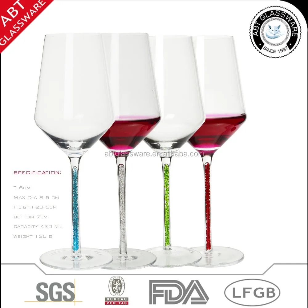 Crystal Filled Stem Wine Glasses Buy Crystal Filled Stem Wine Glasses