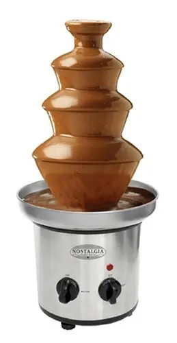 Nostalgia CFF-990 Stainless-Steel 3-Tier Chocolate Fondue Fountain