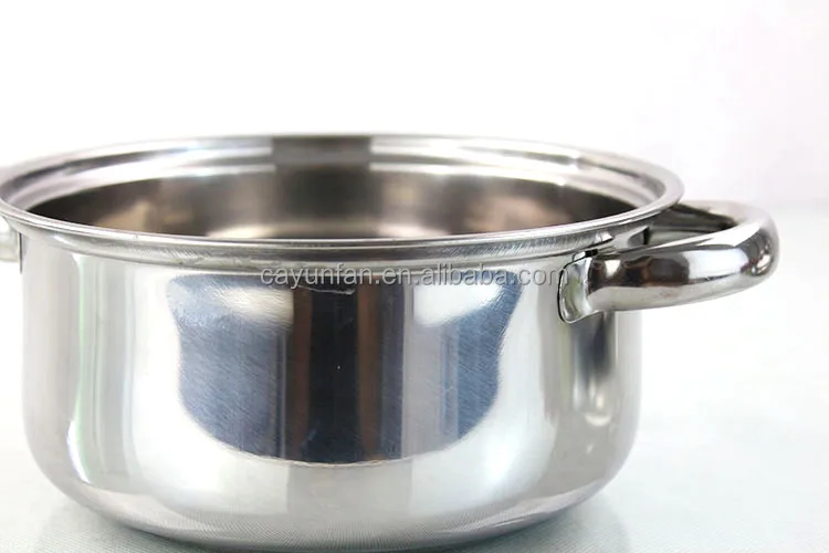 Gourmet Chef 6piece Covered Cookware Set Pots Pans 410 Stainles Steel