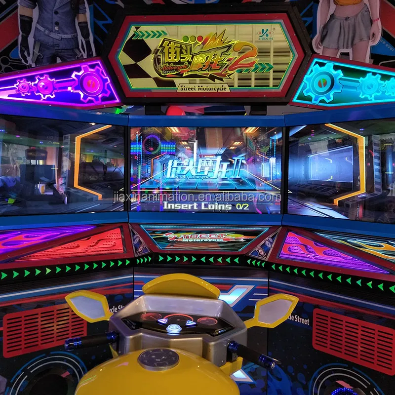 New Design Three LCD Screens Indoor Arcade Racing Game Machine