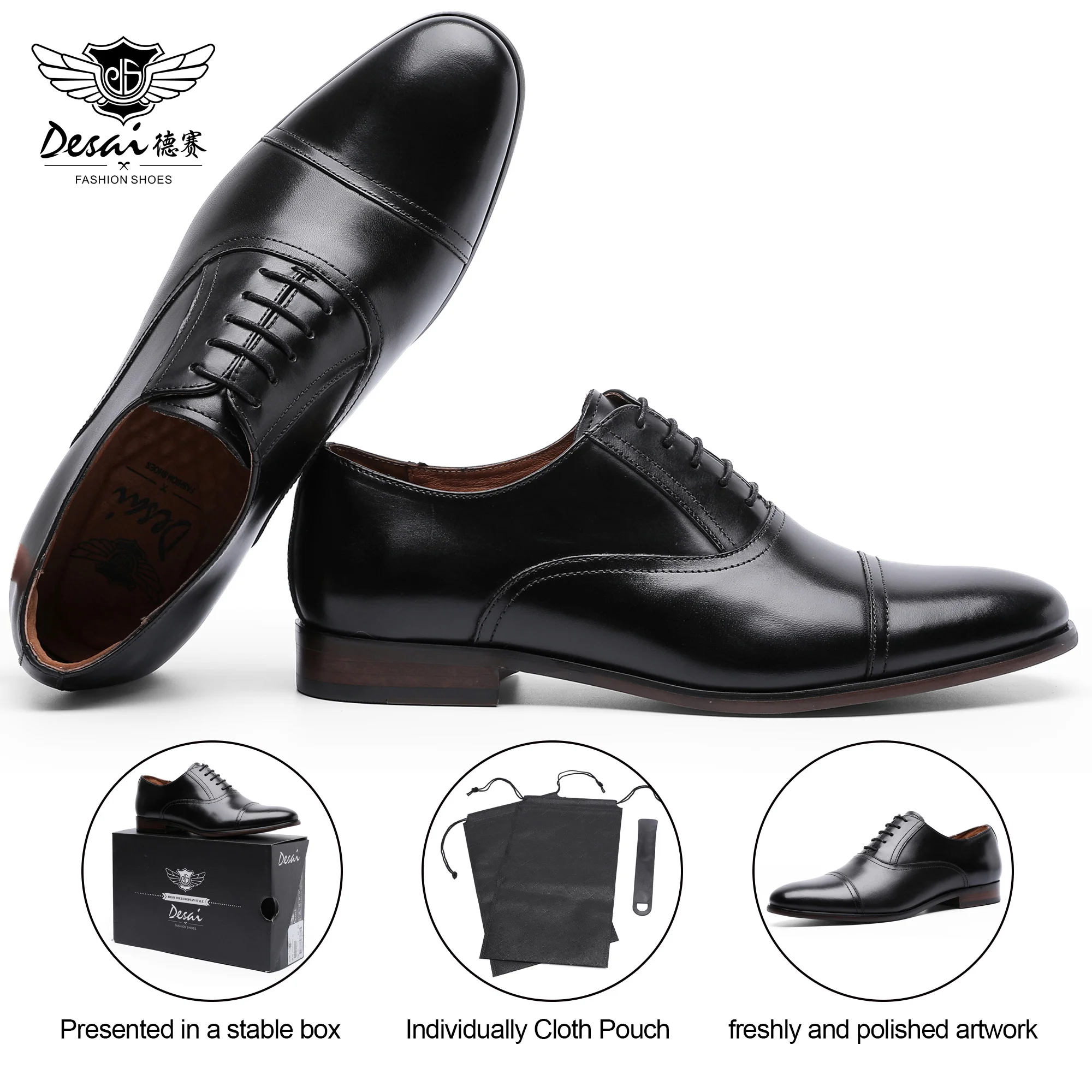 2017 New Men Leather Heel Grips Liners Oxford Dress Shoes