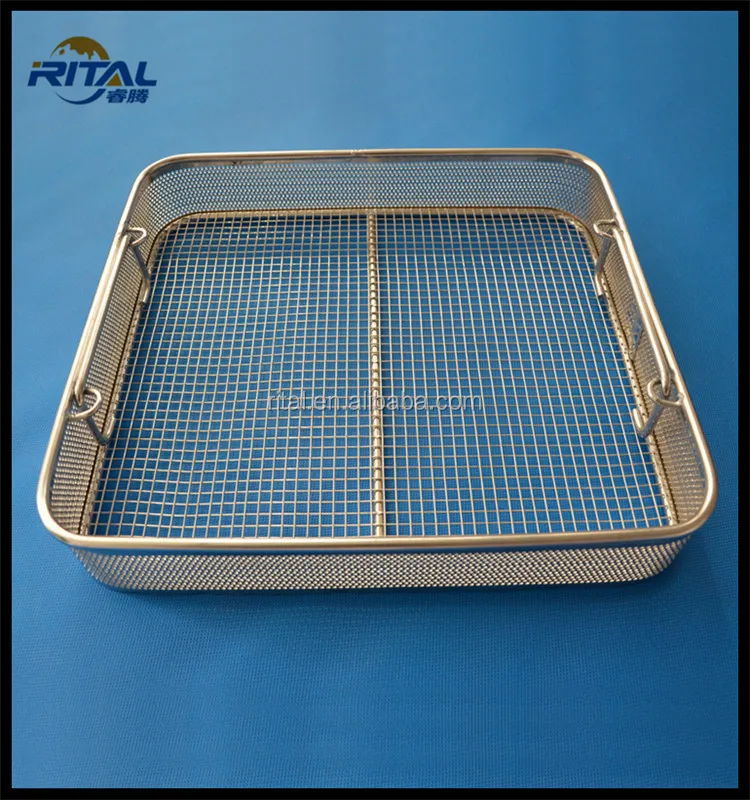 Stainless Steel Wire Mesh Kitchen Cooking Deep Frying Basket/chicken