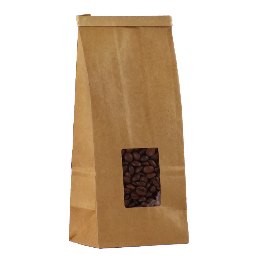 Food Packaging Printing Flat Bottom Resealable Coffee Bag With Valve Food Packaging Printing Flat Bottom Resealable Coffee Bag With Valve Kraft Paper Product