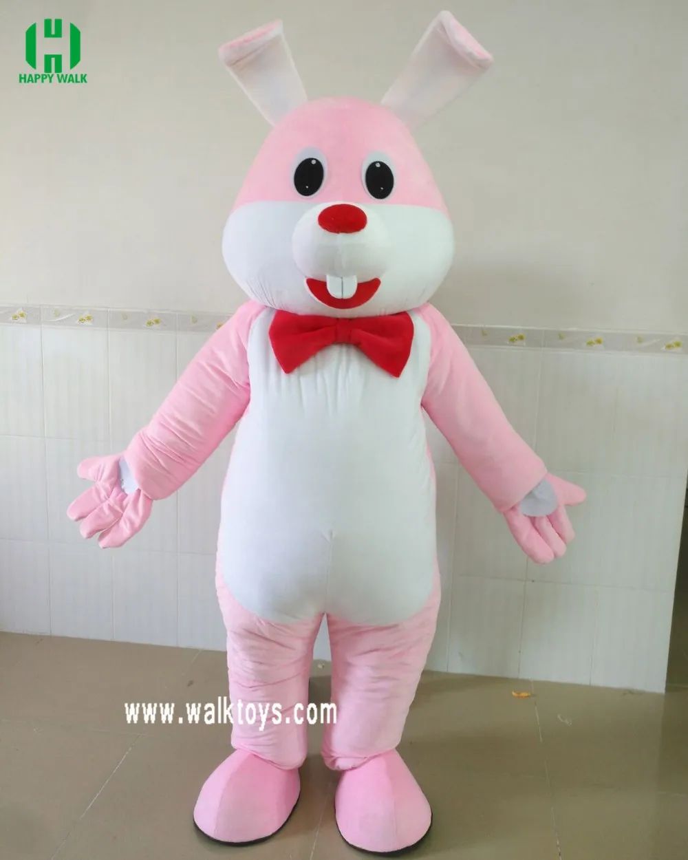 hot sale easter bunny costume pink adult rabbit mascot costume