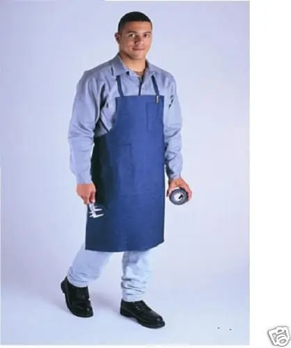 1 NEW DENIM SHOP BIB APRON MACHINIST W/ COMBO POCKETS METALSMITH SHOP WORK APRON
