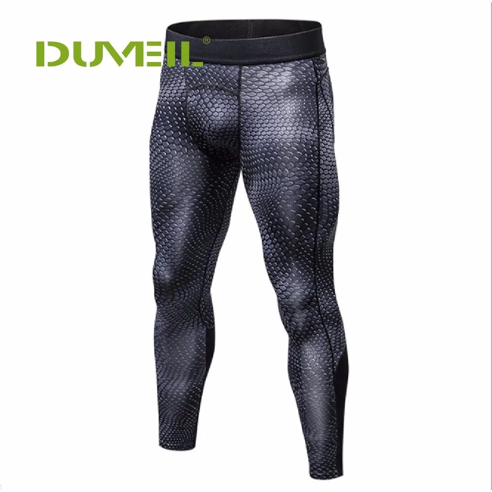 Duveil Male Compression Pants Men's 3d Threedimensional Printing Pro