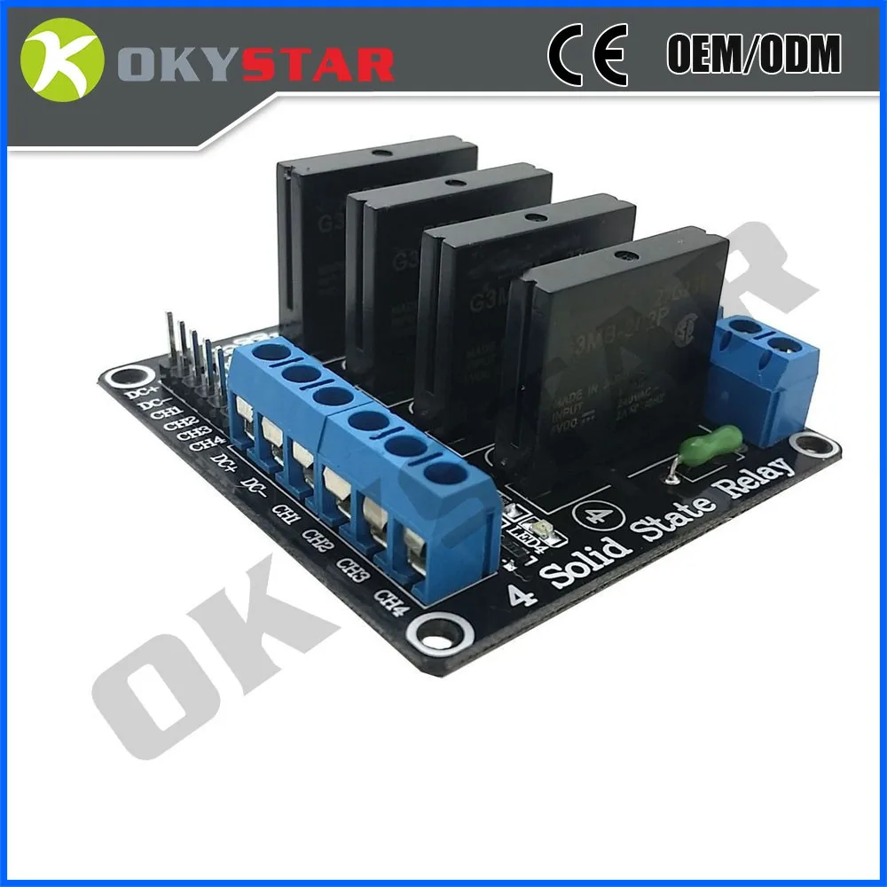 4 Channel 5v 12v Relay Price Ssr Solid State Relay Module For Raspberry ...