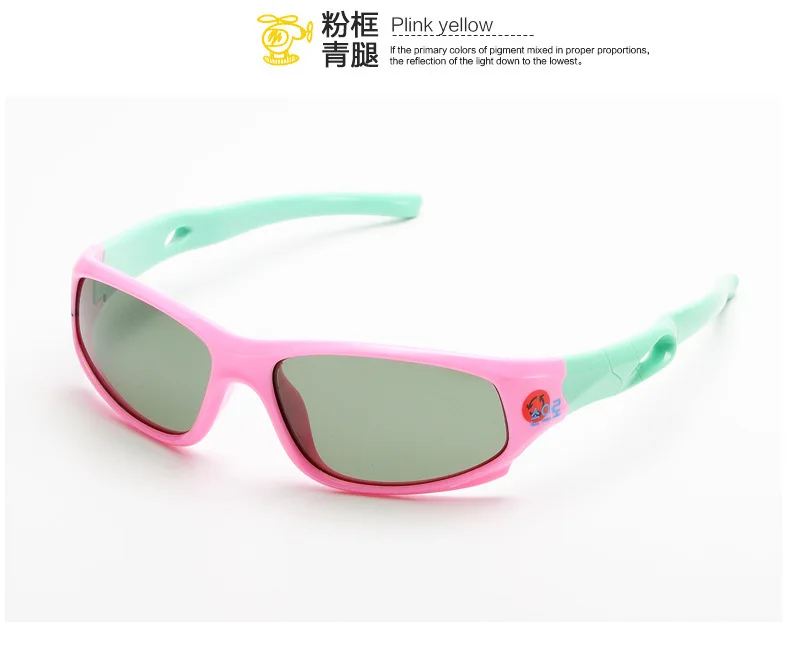 EUGENIA Small MOQ Fashion Silicone Kids Sun glasses Sport Outdoor Boys Kids Sport Sunglasses
