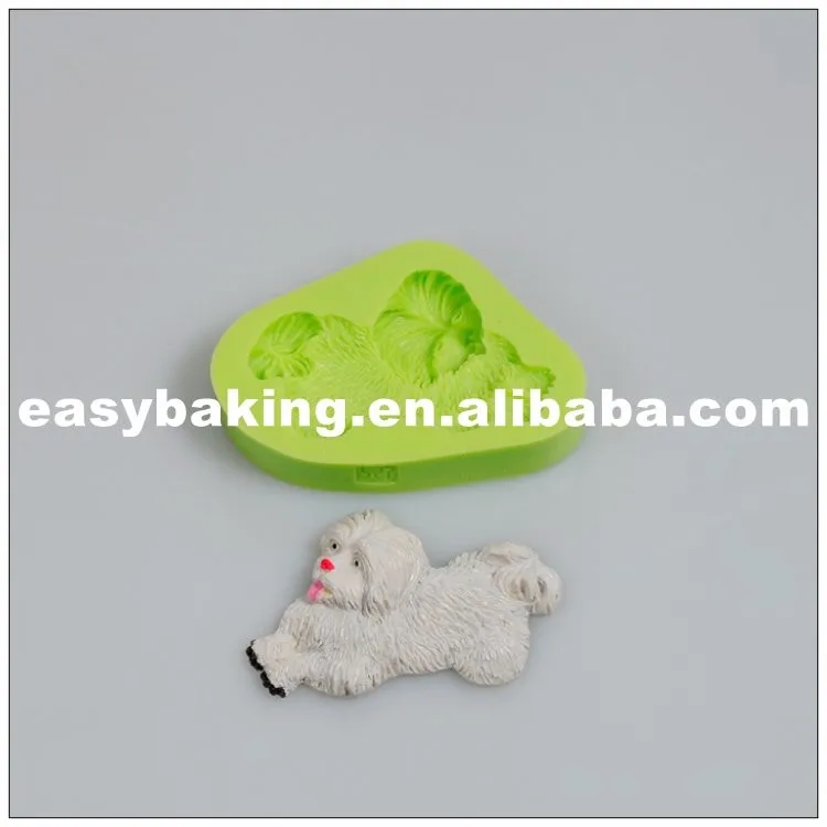 Running Puppy Shaped Cute Silicone Soap Molds Muffin Mould ES-1017