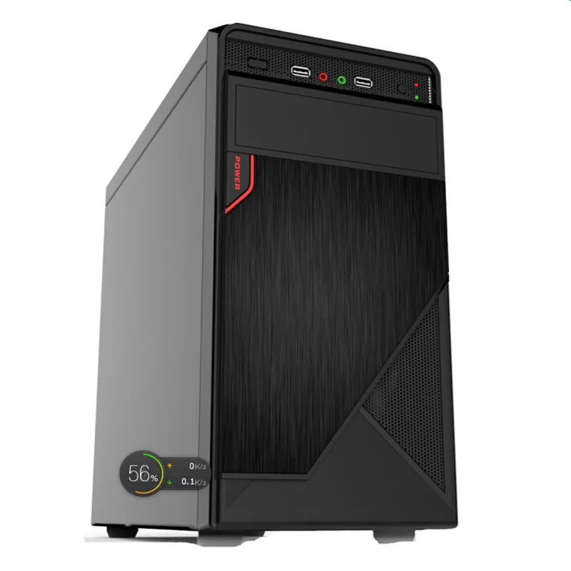 0.5mm Secc Good Quality Computer Case Black Vertical Pc Case Cp1b