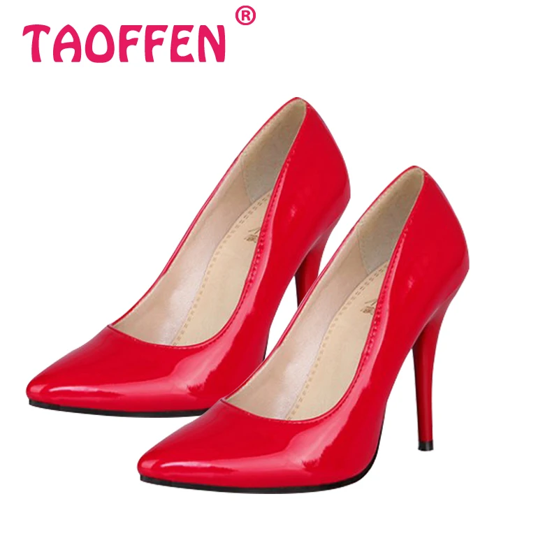 Size 32 44 Women Stiletto High Heel Shoes Pointed Toe Sexy Quality Brand Wedding Fashion Heeled