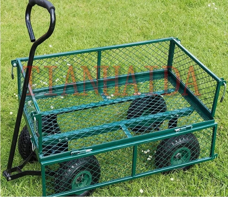 Yardworks Mesh Garden Carrying Rubbish Cart Wagon Buy Mesh Garden