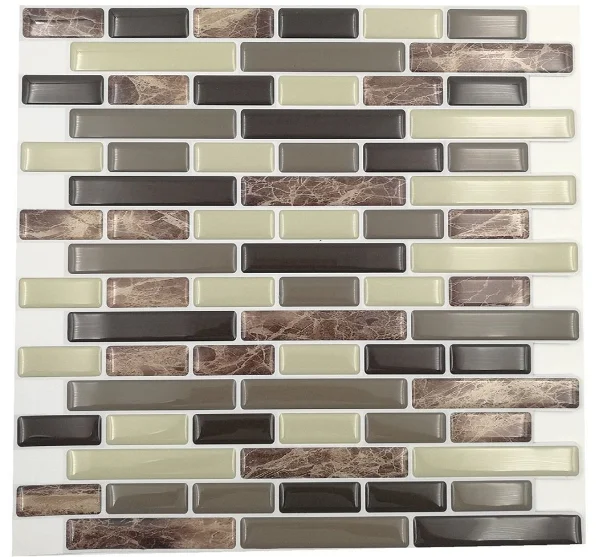 Azulejo de la pared de Vinilo 3D Cáscara y Del Palillo Decorativo