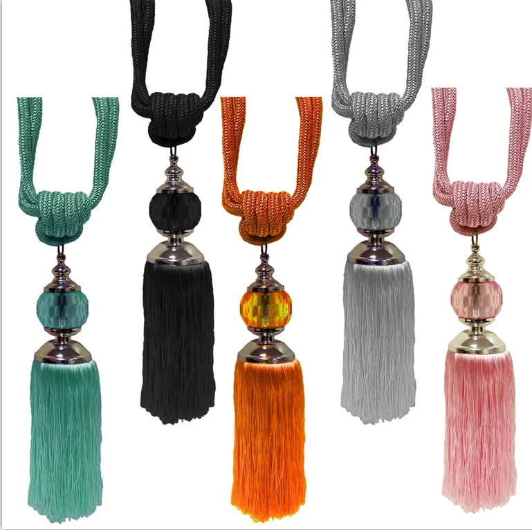 High Quality Curtain Accessories Curtain Tassel Tiebacks Colorful