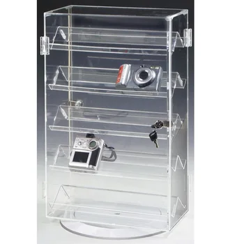 Countertop Jewelry Display Case Clear Acrylic With 5 Slanted