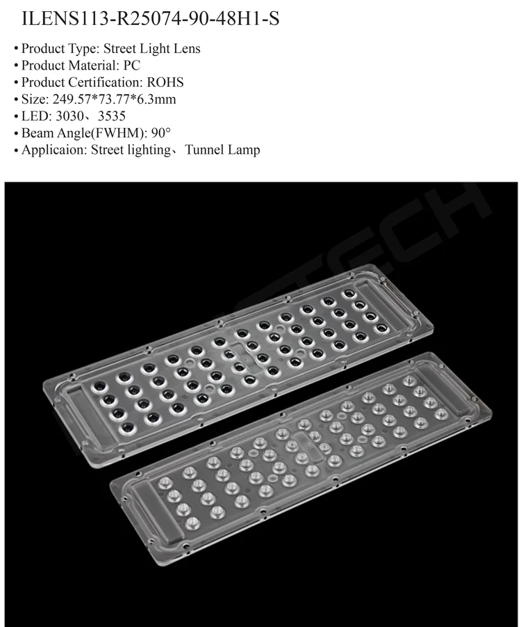 ilenstech led lens 3030 tunnel light lens 90 degree