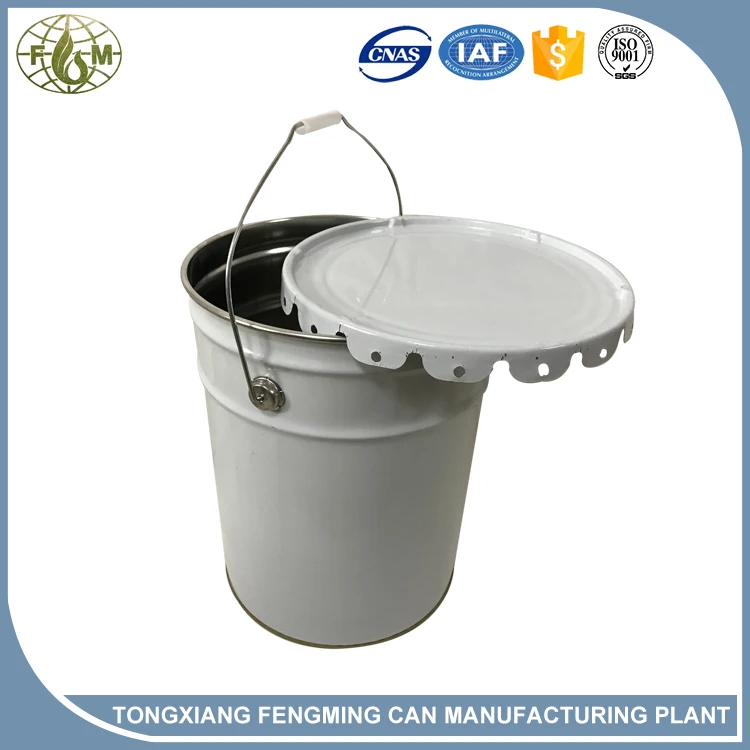 Un Approved Packaging Airtight 1gallon Tin Bucket Container For Paint