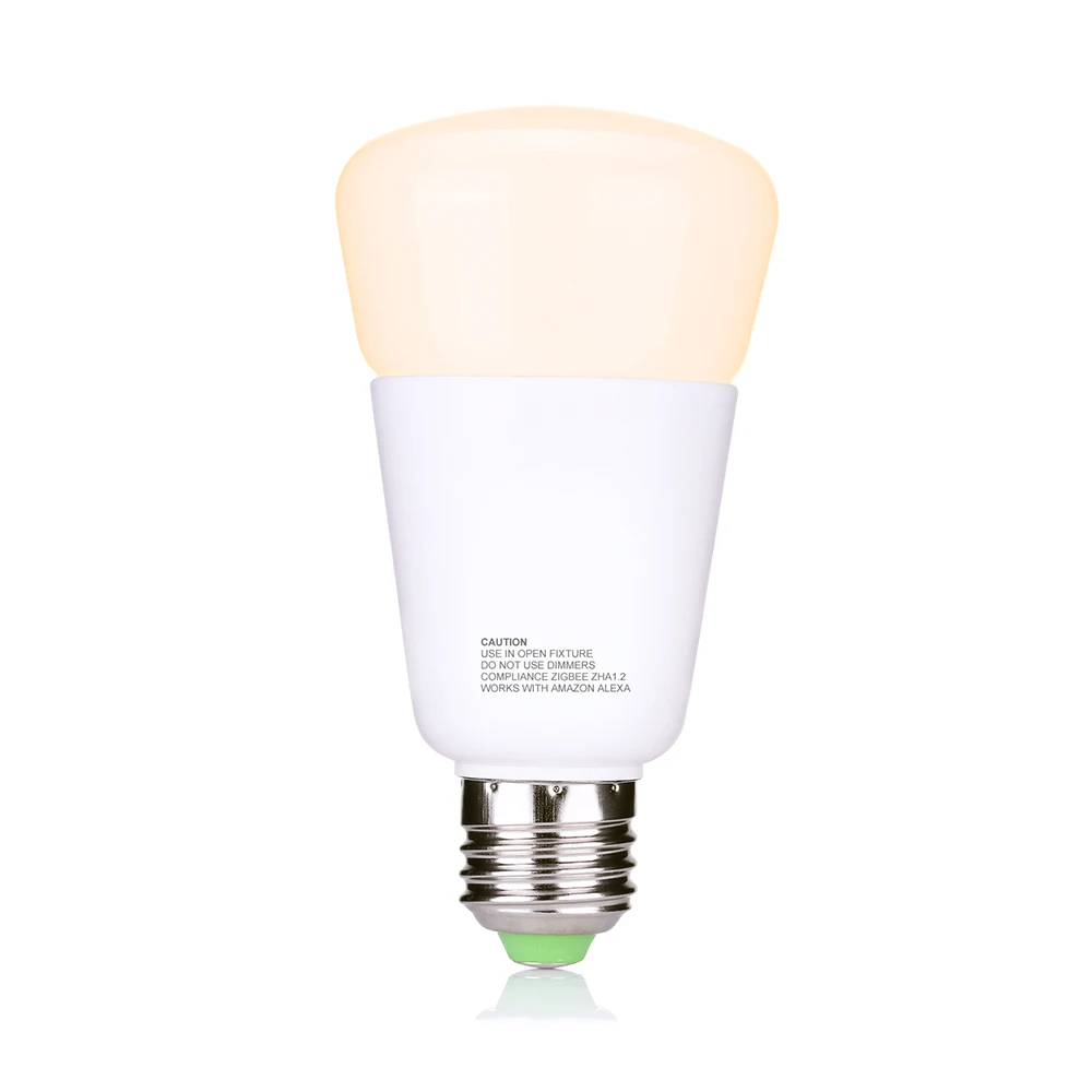 RGB CCT RGBW 9W Smart control ZigBee E26 E27 LED light bulb supporting Alexa Google Home philipshue