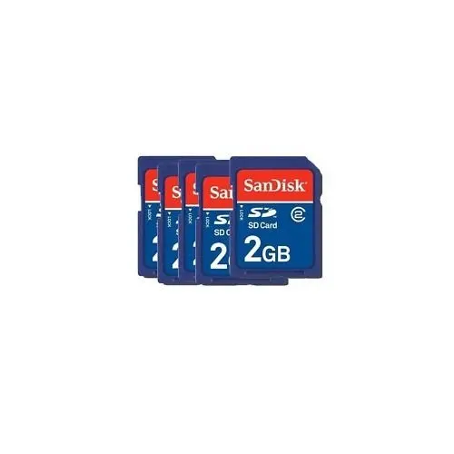 Sandisk 2GB SD Memory Card 5-Pack