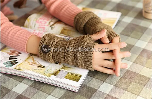 knitted fingerless gloves for men