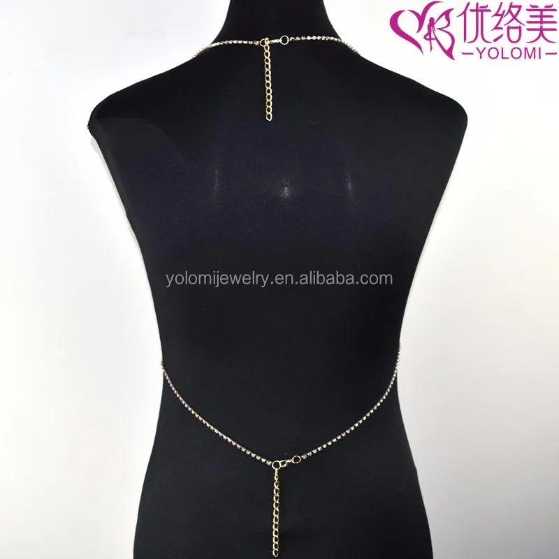 2017 Rhinestone Bra Body Chain Jewelry Sexy Bikini Chain Bra Necklace