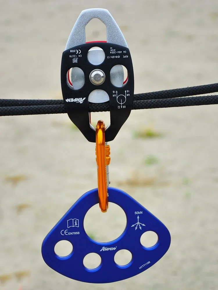 Rock Climbing Rigging Plate With 3 Anchor Points, View Rigging Plate ...