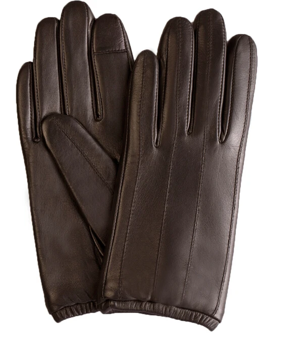 mens short warm fashion smartphone leather touch glove